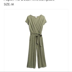 Kaileigh Aspen Tie Detail Knit Jumpsuit